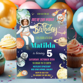 Invitation Astronaute de l'espace extra-atmosphérique Galaxy 