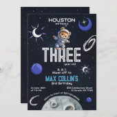 Invitation Astronaute de l'espace extra-atmosphérique Invitat (Devant / Derrière)