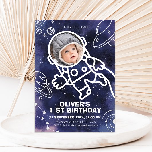 Invitation Astronaute des planètes spatiales 1er anniversaire