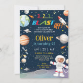 Invitation Astronautes de l'espace extra-atmosphérique Planèt (Devant)