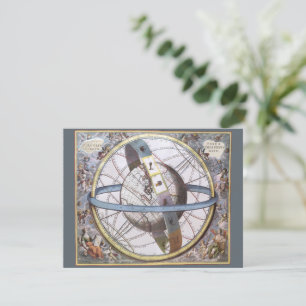 Invitation Astronomie vintage, Céleste par Andreas Cellarius