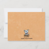 Invitation astuce de maïs bonbon ou traitement d'invitations (Dos)