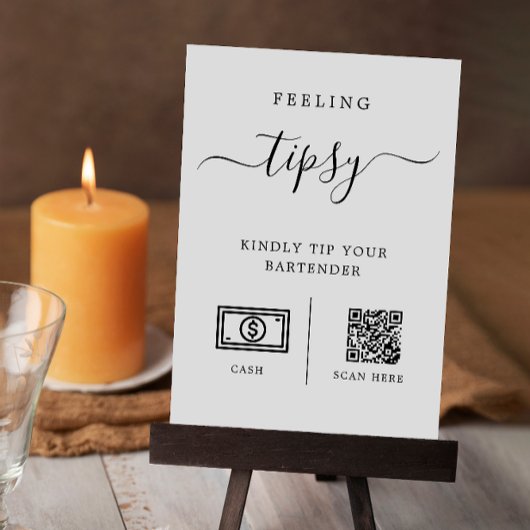 Invitation Astuce votre barman Signer, Mariage Barre Signer