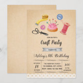 Invitation astucieuse pour une fête (Devant / Derrière)