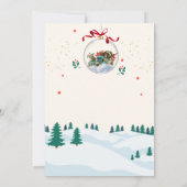 Invitation Atelier d'artisanat moderne de Noël Red Green (Dos)