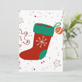 Invitation Atelier de Craft Dodo Chaussette de Noël mignonne (Debout devant)