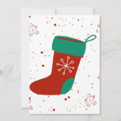 Invitation Atelier de Craft Dodo Chaussette de Noël mignonne (Dos)