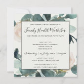 INVITATION ATELIER DE FLEURAILLIS AVEC EUCALYPTUS ET FEUILLES (Devant)