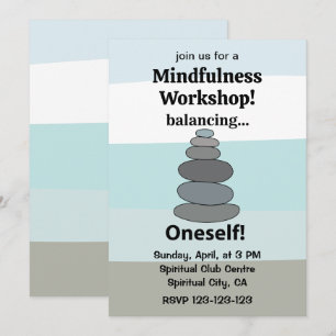 Invitation Atelier de Mindfulness sur l'Équilibrage de Pierre