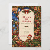 Invitation Atelier du Pôle Nord Fête de Noël (Devant)