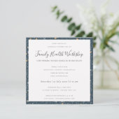 INVITATION ATELIER EUCALYPTUS ROSE ROUGE KRAFT NAVY EVENEMENT (Debout devant)