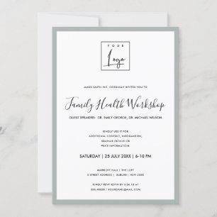 INVITATION ATELIER GALA ÉVÉNEMENTIEL SIMPLE MINIMAL GREY VOTR