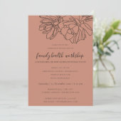 INVITATION ATELIER SUCCULENT DE RUST ORANGE DESERT CACTI (Debout devant)