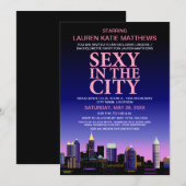 Invitation Atlanta Bachelorette Poster Party (Devant / Derrière)
