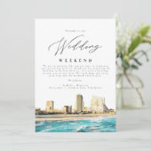 Invitation ATLANTIC CITY Mariage Week-end Bienvenue Itinérair (Debout devant)