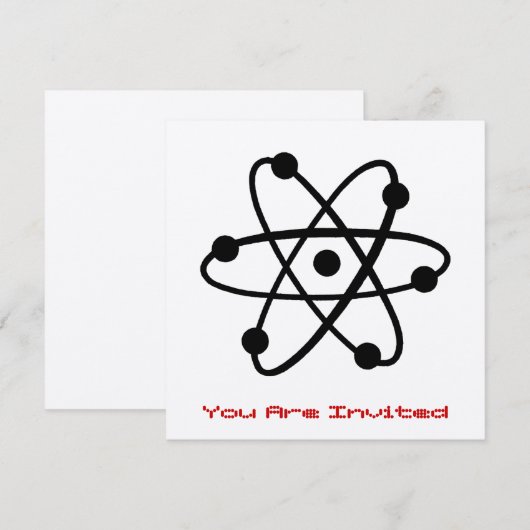 Invitation atomique (Devant / Derrière)