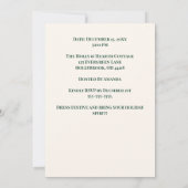 Invitation Attaché à la fête de Noël joyeuse (Dos)