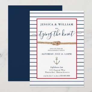 Invitation Attacher le nœud Engagement nautique 