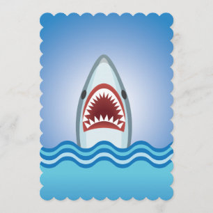 Invitation Attaque de requin Dive Club Événement ou fête en b