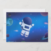 Invitation Atteindre les quatre étoiles - Espace extra-atmosp (Dos)