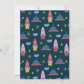 Invitation Atteindre QUATRE The Stars Navy Space Boy Annivers (Dos)