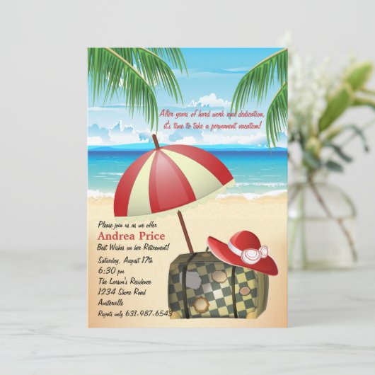 Invitation atteinte de destination (Debout devant)