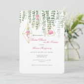 Invitation Attendons la Fête de l'mariée (Debout devant)