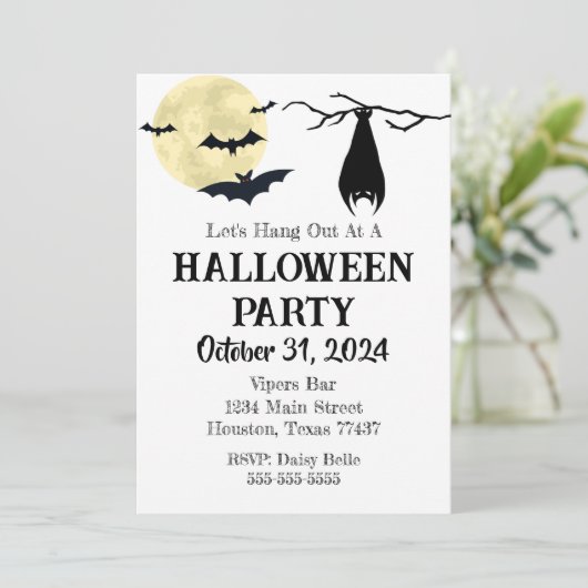 Invitation Attendons l'invitation (Debout devant)