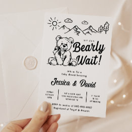 Invitation Attendre | BABY SHOWER | Simple