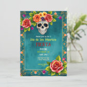Invitation 💀🎉 Attentes de tombe en aquarelle (Debout devant)