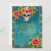 Invitation 💀🎉 Attentes de tombe en aquarelle (Dos)