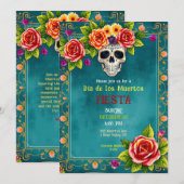 Invitation 💀🎉 Attentes de tombe en aquarelle (Devant / Derrière)