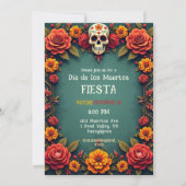 Invitation 💀 Attentes 🎉 Graves, Día de los Muertos (Devant)