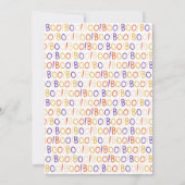 Invitation "Attention ! Une Éffrayante Fête Attend !" Hallowe (Dos)