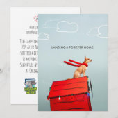 Invitation Atterrir une maison pour toujours (Devant / Derrière)