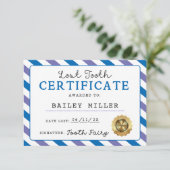 Invitation Attestation de dents perdues pour les fées de dent (Debout devant)