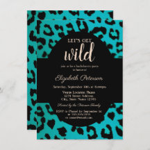 Attirons Wild Chic Empreinte de léopard Blue