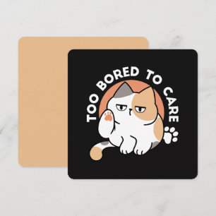 Invitation Attitude de Chat Paresseux – Trop Ennuyé pour S'en