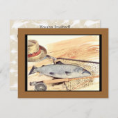 Invitation Attractions à la pêche en vol (Devant / Derrière)