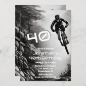 Invitation Attraper l'air - VTT Croquis 40e anniversaire (Devant / Derrière)