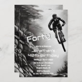 Invitation Attraper l'air - VTT Croquis 40e anniversaire (Devant / Derrière)