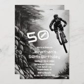 Invitation Attraper l'air - VTT Croquis 50e anniversaire (Devant / Derrière)