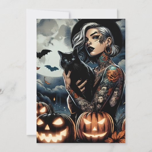 Invitation Attraper une chambre | Sorcière à thème Halloween  (Devant)