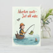 Invitation Attrapez l'aventure (Debout devant)