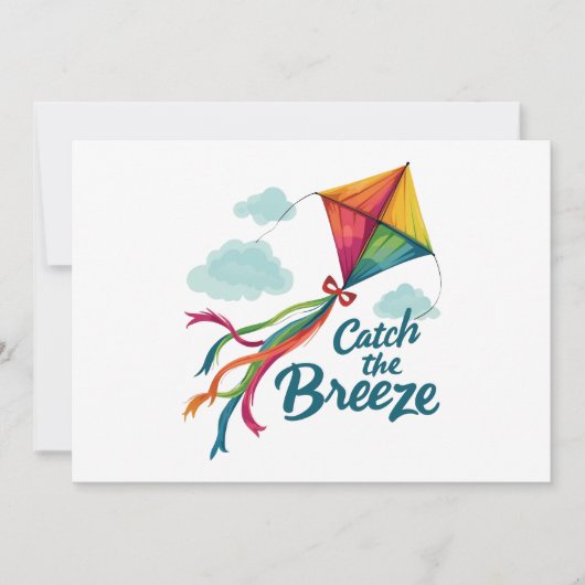 Invitation Attrapez Le Cerf-volant Breeze (Devant)