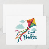 Invitation Attrapez Le Cerf-volant Breeze (Devant / Derrière)