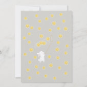 Invitation Attrapez Un Étoile Baby shower Eléphant Bunny Neut (Dos)
