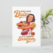 Invitation Attrapez vos boules, sa saison de canne, attrapez- (Debout devant)