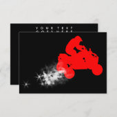 Invitation atv : piste de saleté (Devant / Derrière)