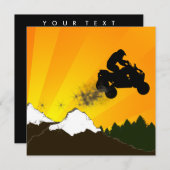 Invitation atv : piste de saleté (Devant / Derrière)